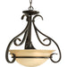 Progress Canada - Three Light Foyer Pendant - Torino - Forged Bronze- Union Lighting Luminaires Decor