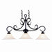 ELK Home - Three Light Linear Chandelier - Buckingham - Matte Black- Union Lighting Luminaires Decor