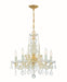 Crystorama - Five Light Chandelier - Maria Theresa - Gold- Union Lighting Luminaires Decor