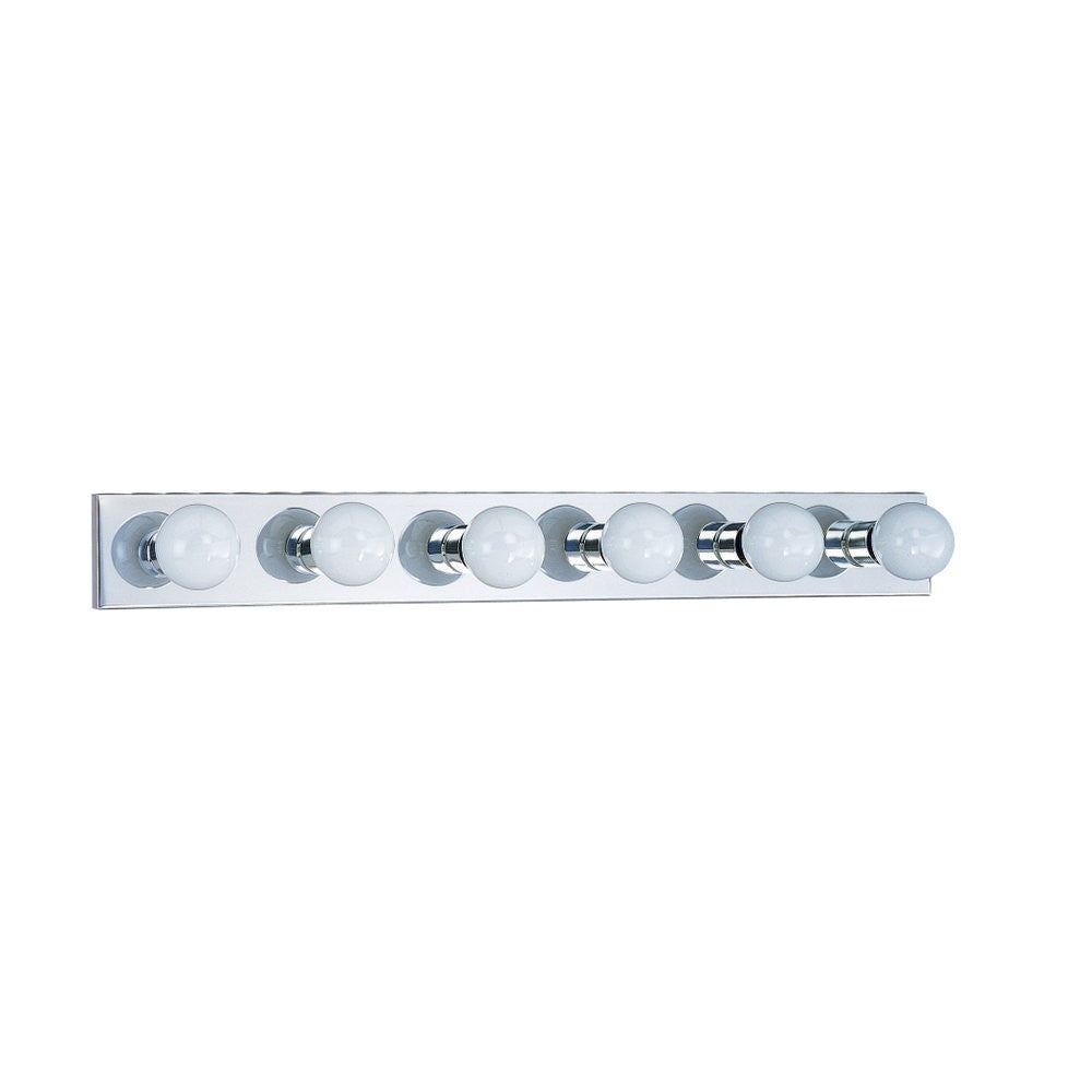 Generation Lighting Canada - Six Light Wall / Bath - Center Stage - Chrome- Union Lighting Luminaires Decor