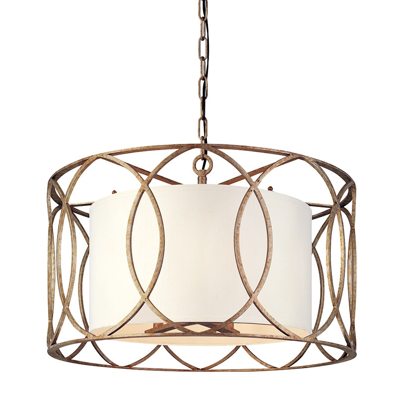 Troy Lighting Canada - Five Light Chandelier - Sausalito - Silver Gold- Union Lighting Luminaires Decor