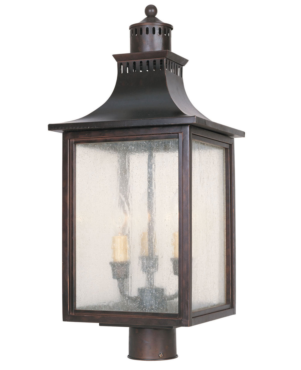 Savoy House Canada - Three Light Post Lantern - Monte Grande - English Bronze- Union Lighting Luminaires Decor