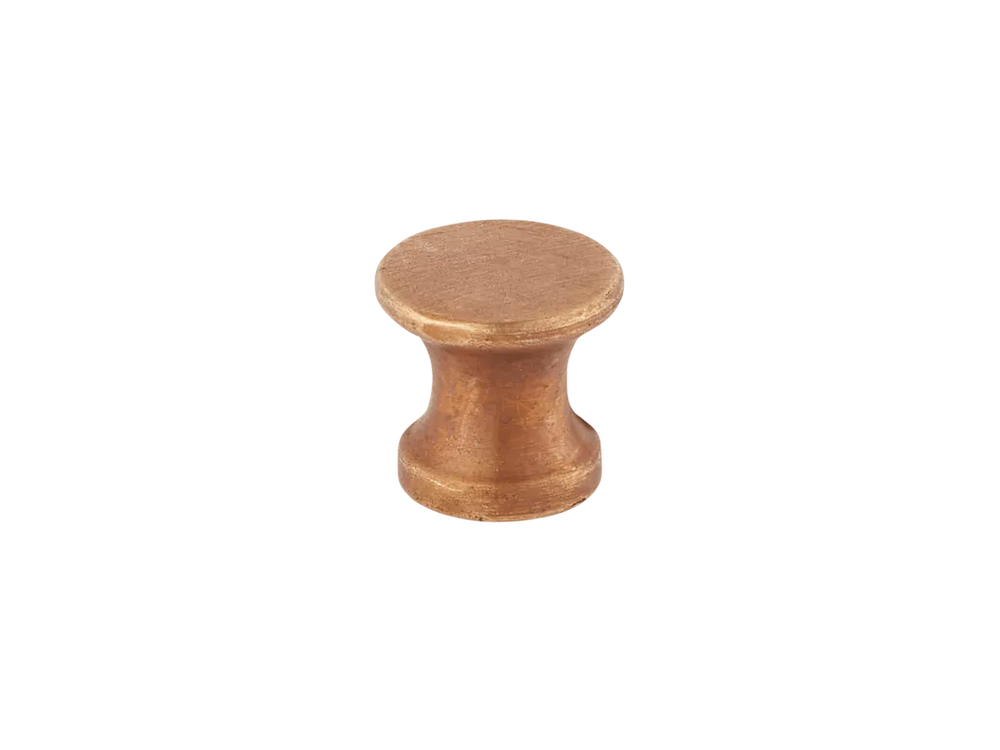 Armac_Martin_Woodscrew_Flate_Top_H_Knob_Aged_Copper