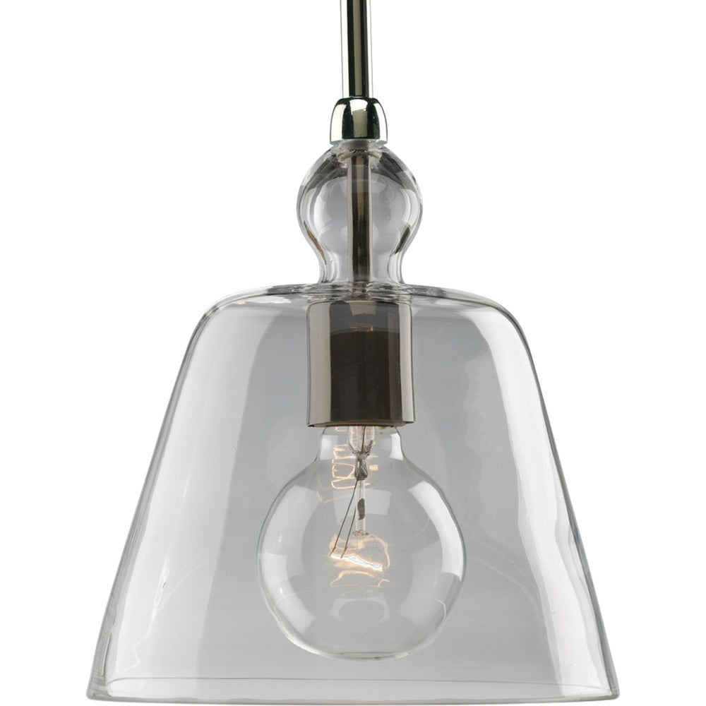 Progress Canada - One Light Mini Pendant - Glass Pendants - Polished Nickel- Union Lighting Luminaires Decor
