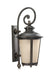 Generation Lighting Canada - One Light Outdoor Wall Lantern - Cape May - Burled Iron- Union Lighting Luminaires Decor