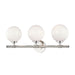 Hudson Valley Canada - Three Light Bath Bracket - Bowery - Polished Nickel- Union Lighting Luminaires Decor