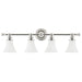 Hudson Valley Canada - Four Light Bath Bracket - Weston - Polished Nickel- Union Lighting Luminaires Decor