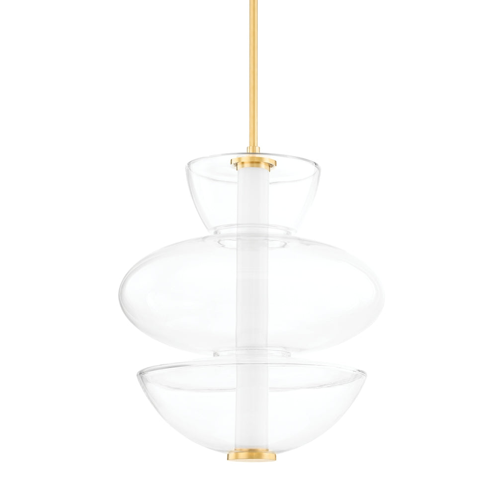 Hudson Valley Canada - LED Pendant - Palermo - Aged Brass- Union Lighting Luminaires Decor