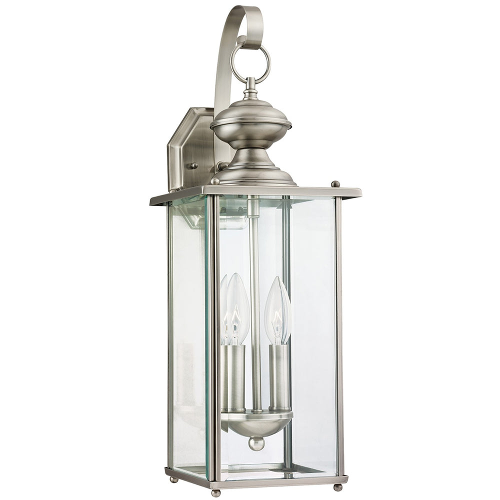 Generation Lighting Canada - Two Light Outdoor Wall Lantern - Jamestowne - Antique Brushed Nickel- Union Lighting Luminaires Decor