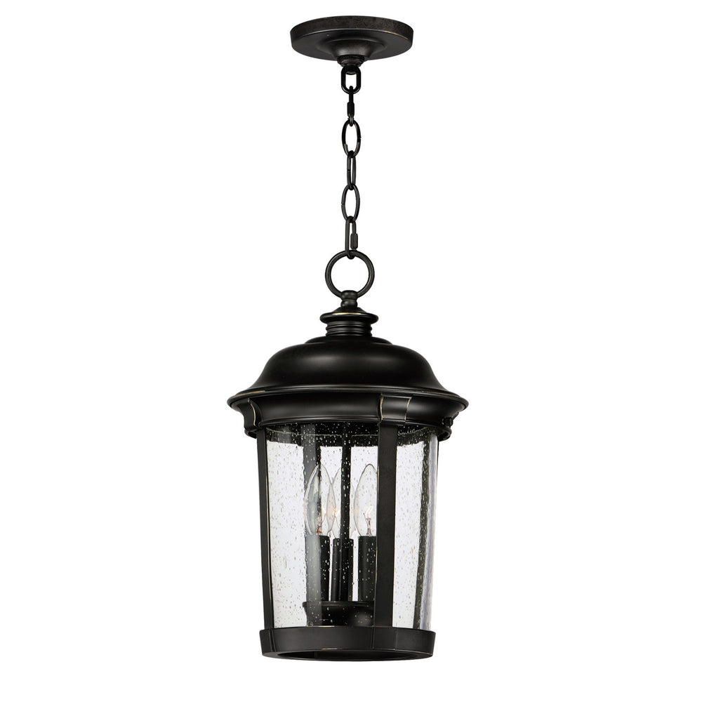 Maxim - Three Light Outdoor Hanging Lantern - Dover DC - Bronze- Union Lighting Luminaires Decor