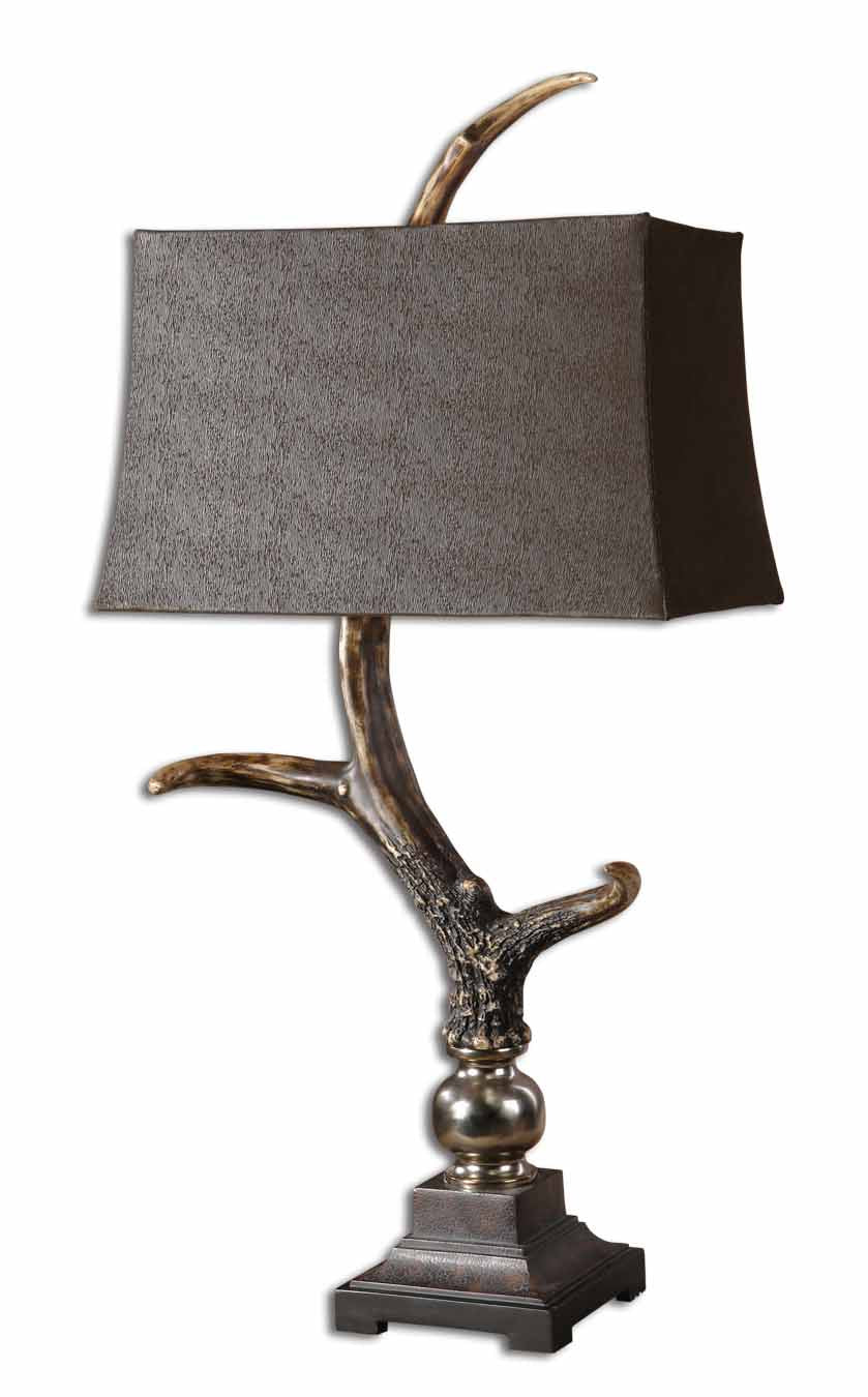 Uttermost - One Light Table Lamp - Stag Horn - Aluminum- Union Lighting Luminaires Decor