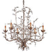 Currey and Company - Six Light Chandelier - Crystal Bud - Cupertino- Union Lighting Luminaires Decor