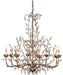 Currey and Company - Eight Light Chandelier - Crystal Bud - Cupertino- Union Lighting Luminaires Decor