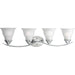 Progress Canada - Four Light Bath Bracket - Trinity - Polished Chrome- Union Lighting Luminaires Decor