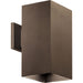Progress Canada - One Light Wall Lantern - Square - Antique Bronze- Union Lighting Luminaires Decor