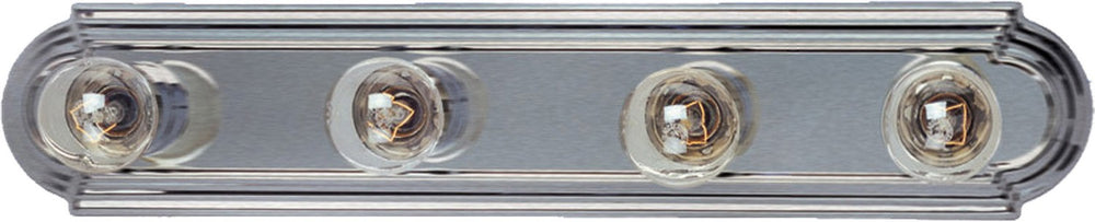 Maxim - Four Light Bath Vanity - Essentials - 712x - Satin Nickel- Union Lighting Luminaires Decor