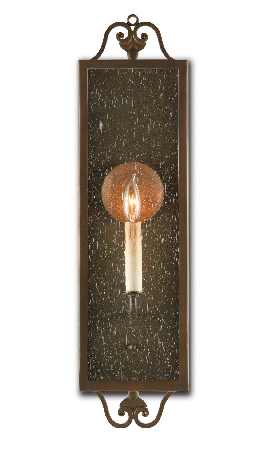 Currey and Company - One Light Wall Sconce - Wolverton Bronze Wall Sconce - Bronze Verdigris- Union Lighting Luminaires Decor