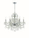 Crystorama - Six Light Chandelier - Imperial - Polished Chrome- Union Lighting Luminaires Decor