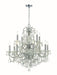 Crystorama - 12 Light Chandelier - Imperial - Polished Chrome- Union Lighting Luminaires Decor