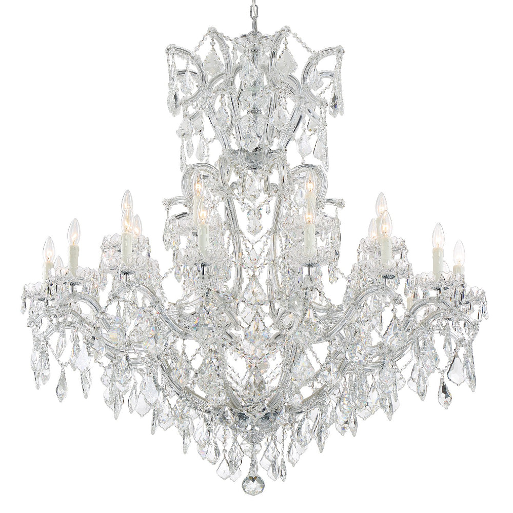 Crystorama - 25 Light Chandelier - Maria Theresa - Polished Chrome- Union Lighting Luminaires Decor