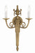 Crystorama - Two Light Wall Sconce - Cast Brass Wall Mount - Matte Brass- Union Lighting Luminaires Decor