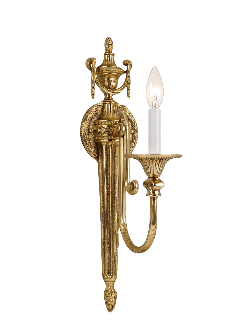 Crystorama - One Light Wall Sconce - Langley - Olde Brass- Union Lighting Luminaires Decor