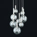 Sonneman Canada - Eight Light Pendant - Bubbles - Polished Nickel- Union Lighting Luminaires Decor