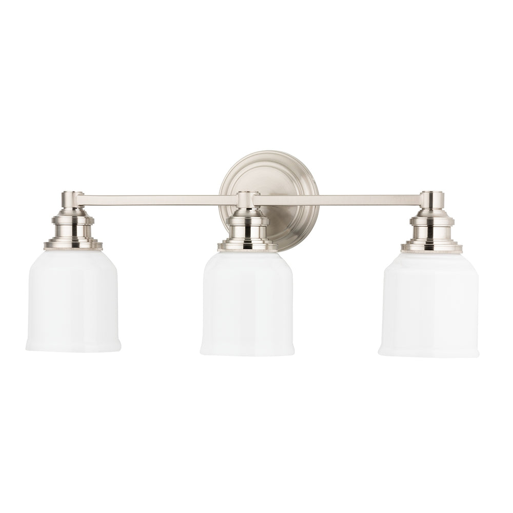 Hudson Valley Canada - Three Light Bath Bracket - Windham - Satin Nickel- Union Lighting Luminaires Decor
