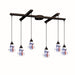 ELK Home - Six Light Pendant - Classico - Dark Rust- Union Lighting Luminaires Decor