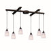 ELK Home - Six Light Pendant - Classico - Dark Rust- Union Lighting Luminaires Decor