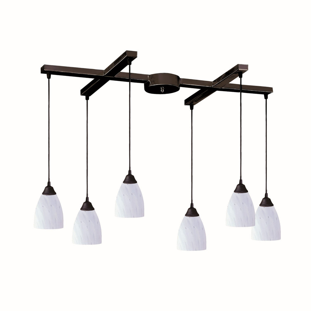 ELK Home - Six Light Pendant - Classico - Dark Rust- Union Lighting Luminaires Decor