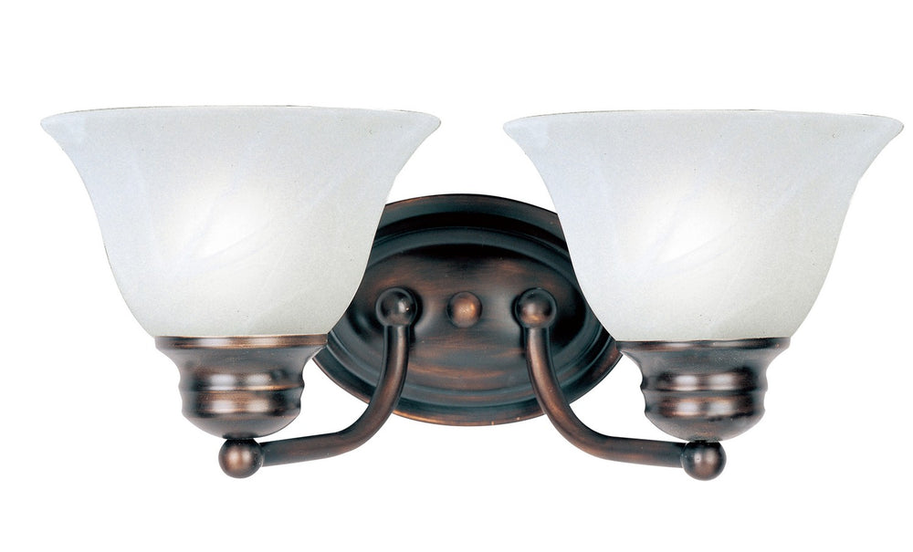 Maxim - Two Light Bath Vanity - Malaga - Oil Rubbed Bronze- Union Lighting Luminaires Decor