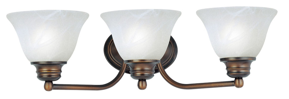 Maxim - Three Light Bath Vanity - Malaga - Oil Rubbed Bronze- Union Lighting Luminaires Decor