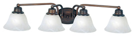 Maxim - Four Light Bath Vanity - Malaga - Oil Rubbed Bronze- Union Lighting Luminaires Decor