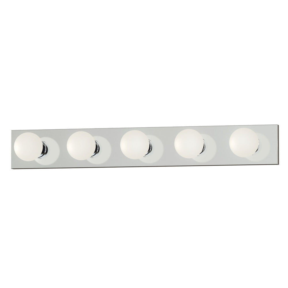 Maxim - Five Light Bath Vanity - Essentials - 445x - Polished Chrome- Union Lighting Luminaires Decor
