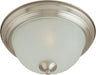 Maxim - Two Light Flush Mount - Essentials - 583x - Satin Nickel- Union Lighting Luminaires Decor