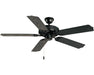 Maxim - 52" Outdoor Ceiling Fan - Basic-Max - Black- Union Lighting Luminaires Decor