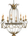 Currey and Company - Eight Light Chandelier - Etruscan/Gold Leaf- Union Lighting Luminaires Decor