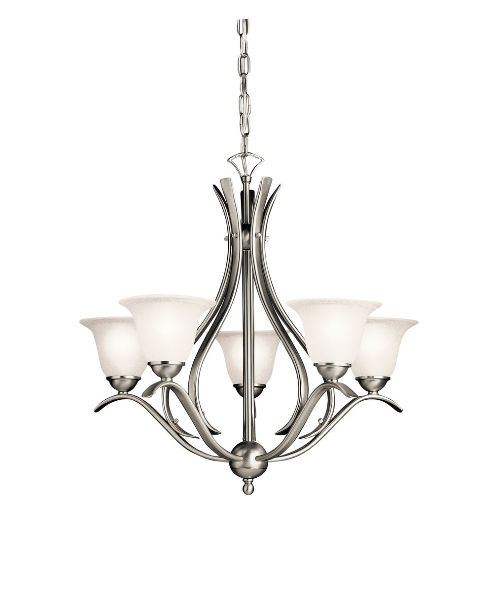 Kichler Canada - Five Light Chandelier - Dover - Brushed Nickel- Union Lighting Luminaires Decor