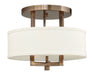 Hinkley Canada - LED Semi-Flush Mount - Hampton - Brushed Bronze- Union Lighting Luminaires Decor