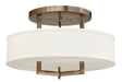 Hinkley Canada - LED Semi-Flush Mount - Hampton - Brushed Bronze- Union Lighting Luminaires Decor