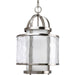 Progress Canada - One Light Foyer Pendant - Bay Court - Brushed Nickel- Union Lighting Luminaires Decor
