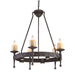 ELK Home - Five Light Chandelier - Cambridge - Moonlit Rust- Union Lighting Luminaires Decor