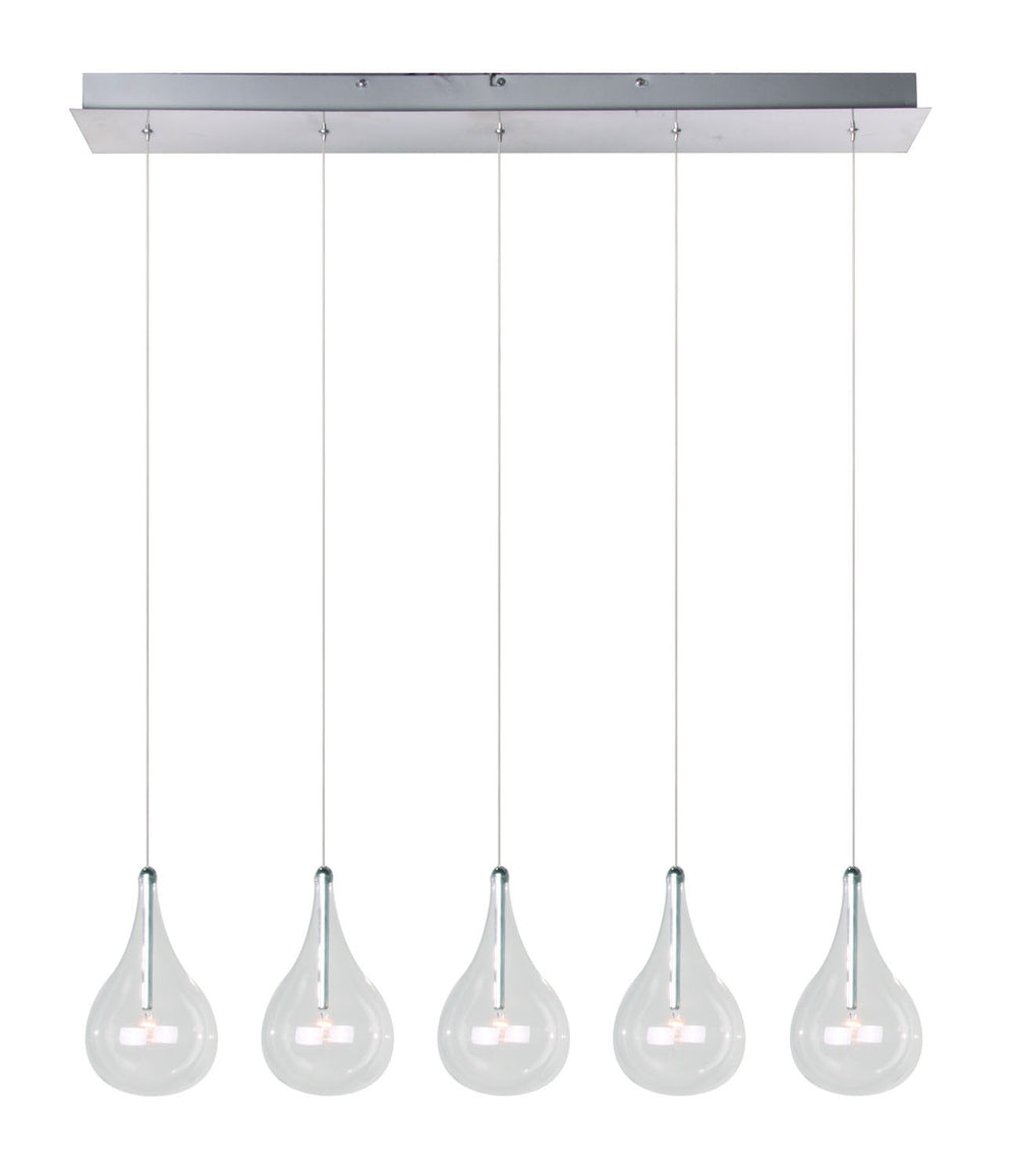 ET2 - LED Pendant - Larmes - Polished Chrome- Union Lighting Luminaires Decor