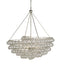 Currey and Company - Four Light Chandelier - Stratosphere Silver Chandelier - Contemporary Silver Leaf- Union Lighting Luminaires Decor