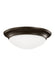 Generation Lighting Canada - Two Light Flush Mount - Nash - Bronze- Union Lighting Luminaires Decor