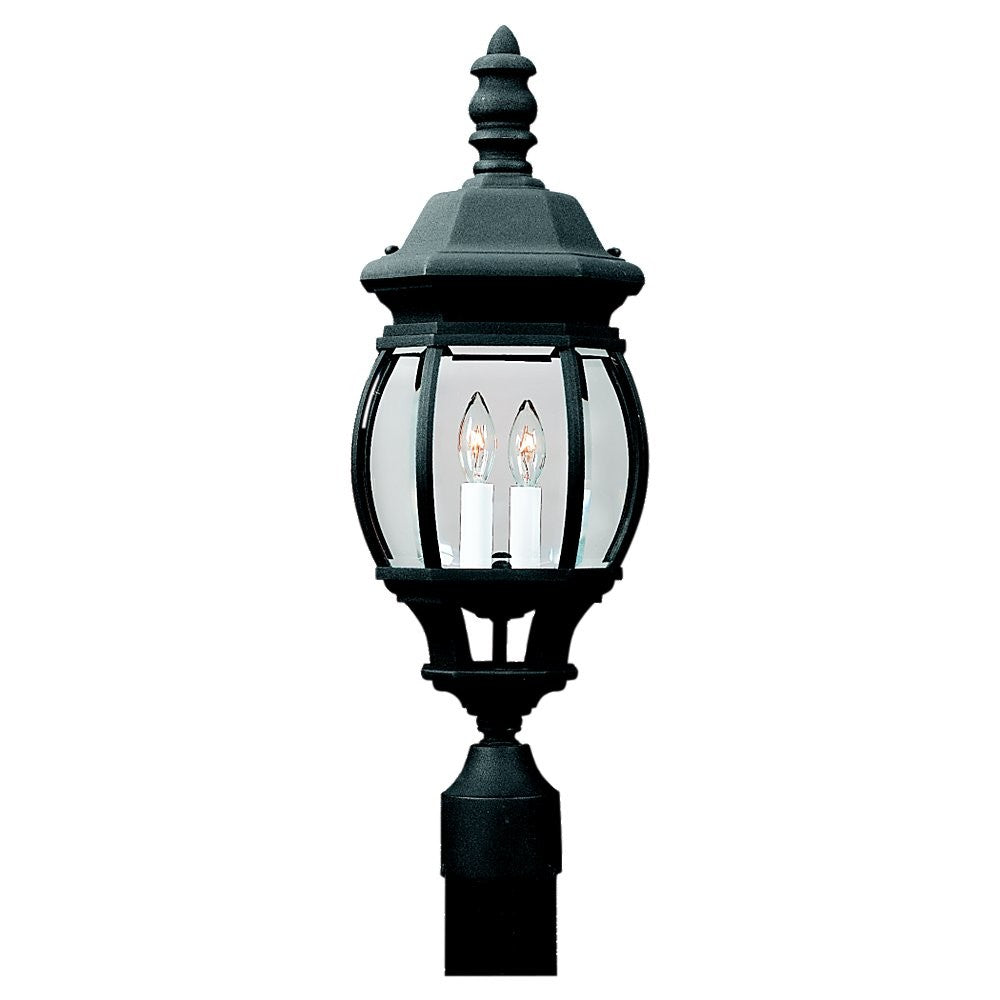 Generation Lighting Canada. - Two Light Outdoor Post Lantern - Wynfield - Black- Union Lighting Luminaires Decor