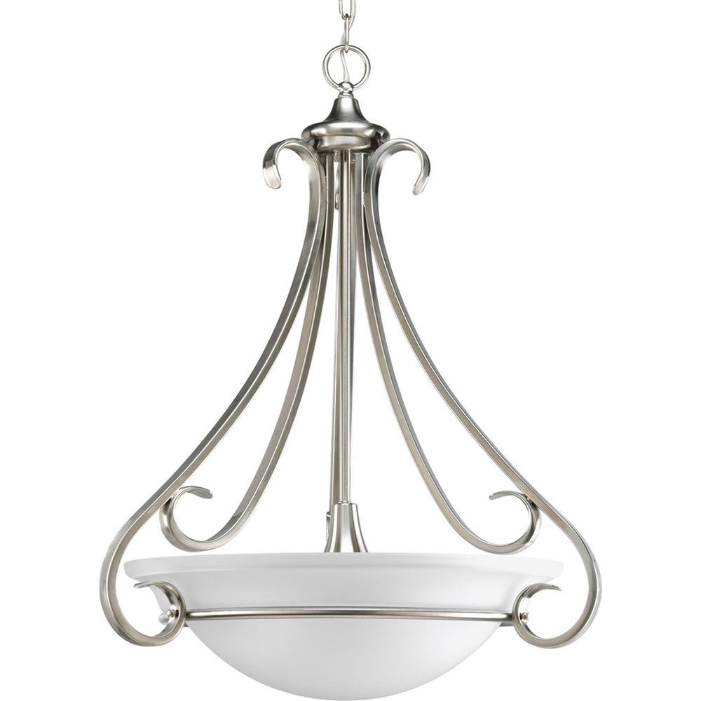 Progress Canada - Three Light Pendant - Torino - Brushed Nickel- Union Lighting Luminaires Decor