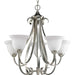 Progress Canada - Five Light Chandelier - Torino - Brushed Nickel- Union Lighting Luminaires Decor