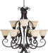 Maxim - Nine Light Chandelier - Manor - Oil Rubbed Bronze- Union Lighting Luminaires Decor